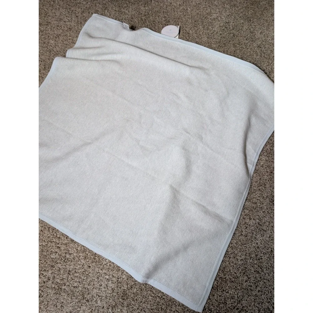 NEW Edgehill Collection Baby Blanket Blue White Argyle Knit Preppy Nursery